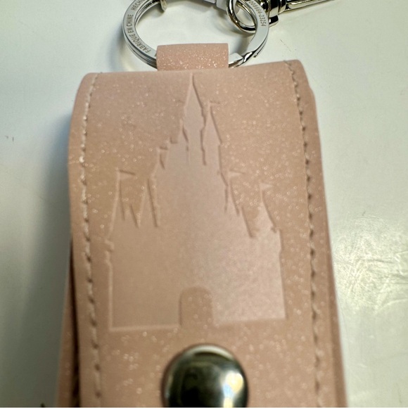 NWT. Disney Cinderella Castle Magical Place Sanitizer 1oz Keychain bag charm. - Picture 3 of 14